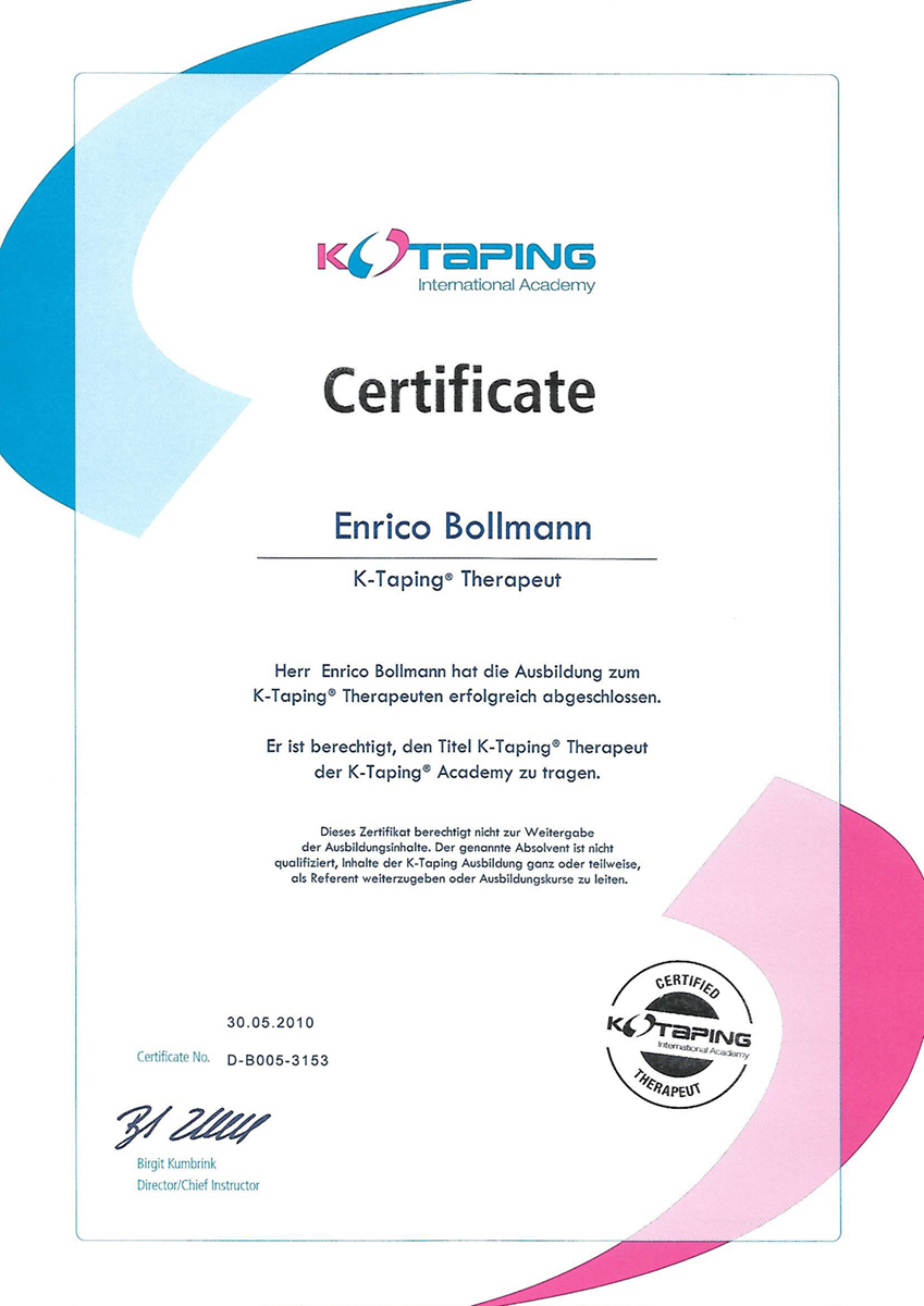 K-Taping ® Therapeut